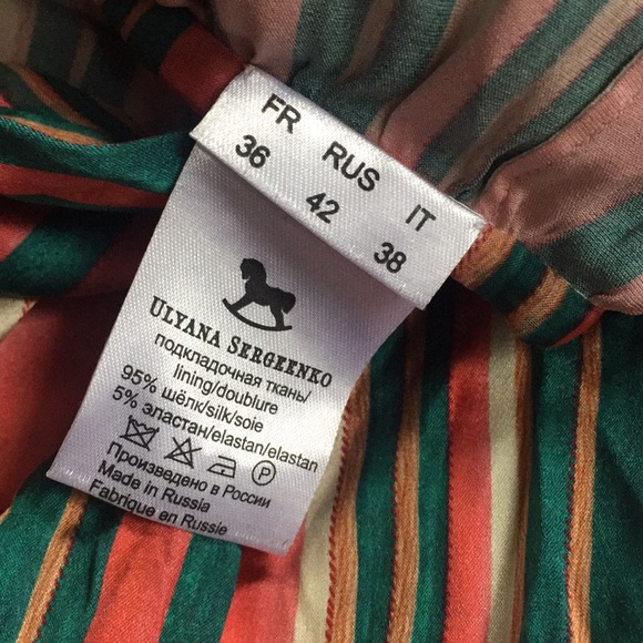 Ulyana Sergeenko Silk Striped Jumpsuit - Picture 5 of 6